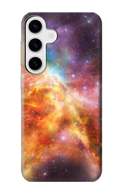 W1963 Nebula Rainbow Space Hard Case and Leather Flip Case For Samsung Galaxy S24 Plus