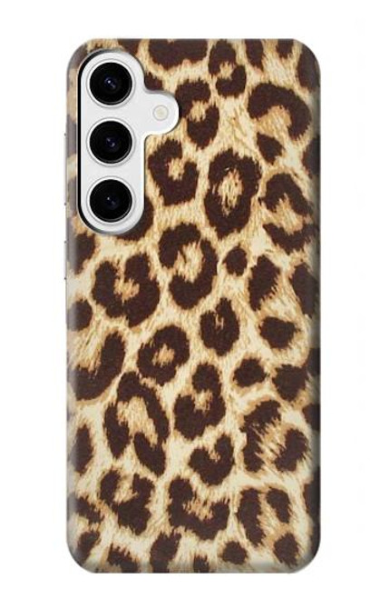 W2204 Leopard Pattern Graphic Printed Hard Case and Leather Flip Case For Samsung Galaxy S24 Plus