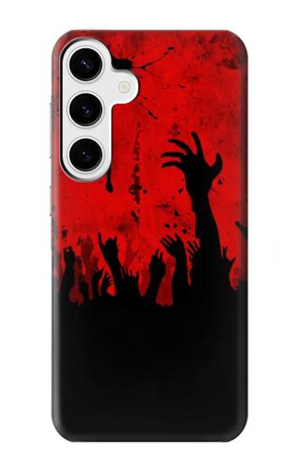 W2458 Zombie Hands Hard Case and Leather Flip Case For Samsung Galaxy S24 Plus