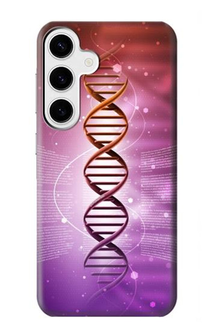 W2573 Dna Genetic Code Hard Case and Leather Flip Case For Samsung Galaxy S24 Plus