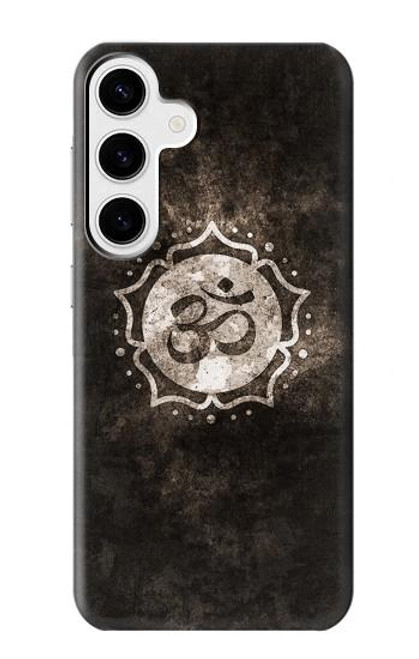 W2902 Yoga Namaste Om Symbol Hard Case and Leather Flip Case For Samsung Galaxy S24 Plus