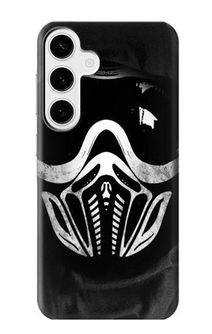 W2924 Paintball Mask Hard Case and Leather Flip Case For Samsung Galaxy S24 Plus