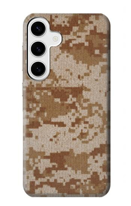 W2939 Desert Digital Camo Camouflage Hard Case and Leather Flip Case For Samsung Galaxy S24 Plus