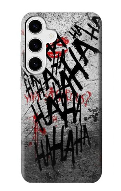 W3073 Joker Hahaha Blood Splash Hard Case and Leather Flip Case For Samsung Galaxy S24 Plus