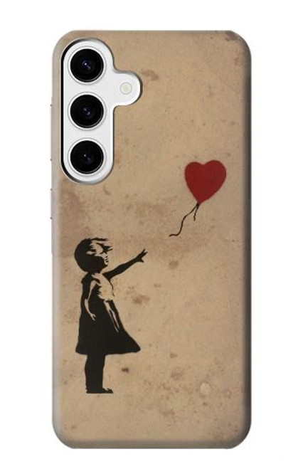 W3170 Girl Heart Out of Reach Hard Case and Leather Flip Case For Samsung Galaxy S24 Plus