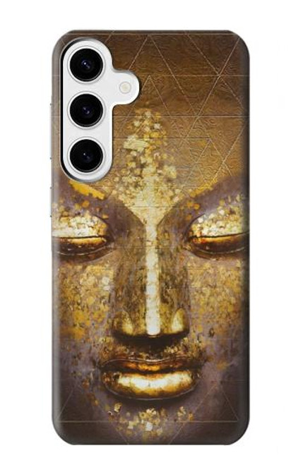 W3189 Magical Yantra Buddha Face Hard Case and Leather Flip Case For Samsung Galaxy S24 Plus