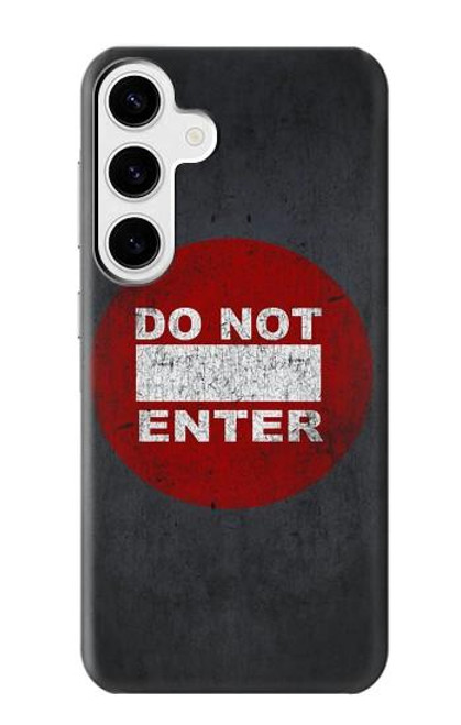 W3683 Do Not Enter Hard Case and Leather Flip Case For Samsung Galaxy S24 Plus