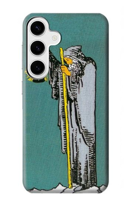 W3741 Tarot Card The Hermit Hard Case and Leather Flip Case For Samsung Galaxy S24 Plus