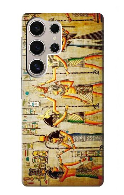 W0272 Egypt Wall Art Hard Case and Leather Flip Case For Samsung Galaxy S24 Ultra