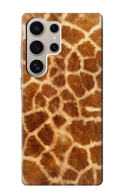 W0422 Giraffe Skin Hard Case and Leather Flip Case For Samsung Galaxy S24 Ultra