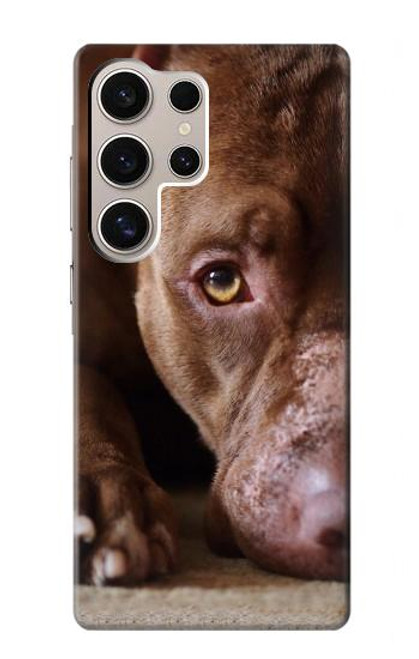 W0519 PitBull Face Hard Case and Leather Flip Case For Samsung Galaxy S24 Ultra