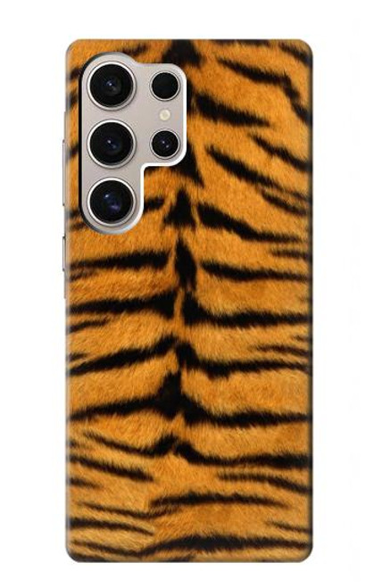 W0576 Tiger Skin Hard Case and Leather Flip Case For Samsung Galaxy S24 Ultra