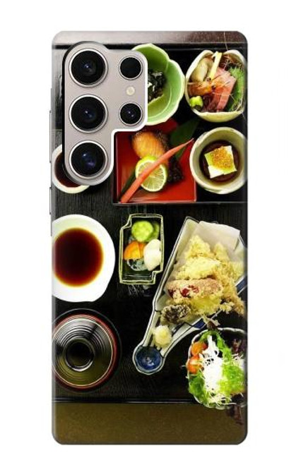 W0627 Japanese Food Hard Case and Leather Flip Case For Samsung Galaxy S24 Ultra