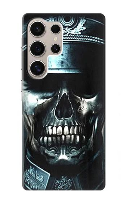 W0754 Skull Soldier Zombie Hard Case and Leather Flip Case For Samsung Galaxy S24 Ultra