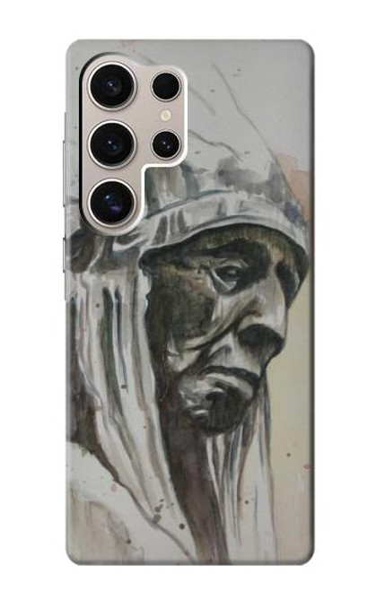 W0792 Indian Chief Hard Case and Leather Flip Case For Samsung Galaxy S24 Ultra