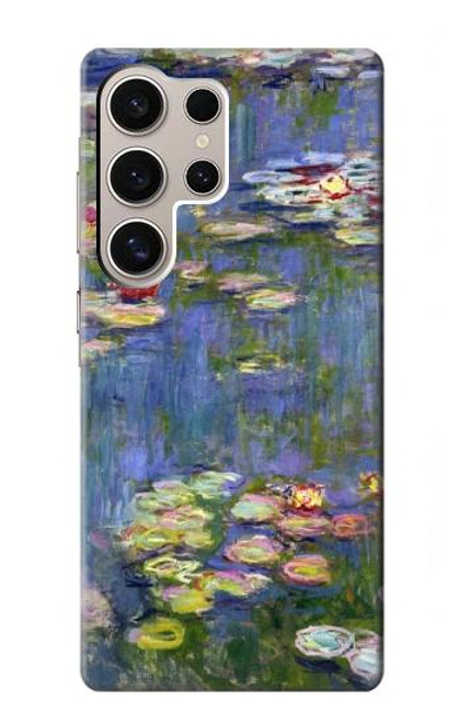 W0997 Claude Monet Water Lilies Hard Case and Leather Flip Case For Samsung Galaxy S24 Ultra