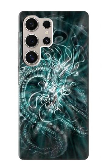 W1006 Digital Chinese Dragon Hard Case and Leather Flip Case For Samsung Galaxy S24 Ultra