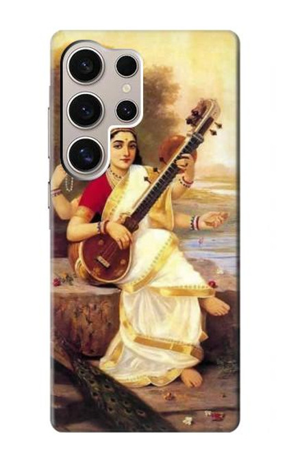 W1420 Saraswati Hindu Goddess Hard Case and Leather Flip Case For Samsung Galaxy S24 Ultra