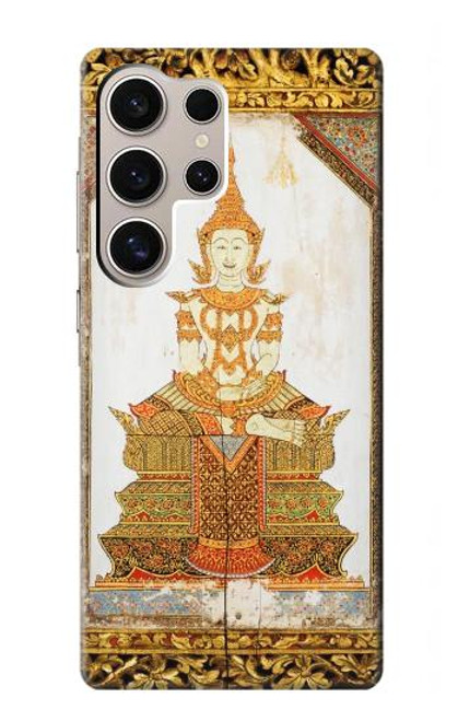 W1511 Thai Emerald Art Hard Case and Leather Flip Case For Samsung Galaxy S24 Ultra