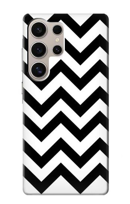 W1613 Chevron Zigzag Hard Case and Leather Flip Case For Samsung Galaxy S24 Ultra