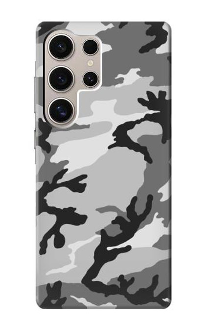 W1721 Snow Camouflage Graphic Printed Hard Case and Leather Flip Case For Samsung Galaxy S24 Ultra