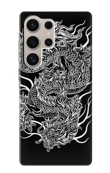 W1943 Dragon Tattoo Hard Case and Leather Flip Case For Samsung Galaxy S24 Ultra