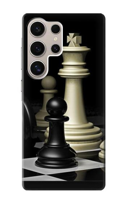 W2262 Chess King Hard Case and Leather Flip Case For Samsung Galaxy S24 Ultra