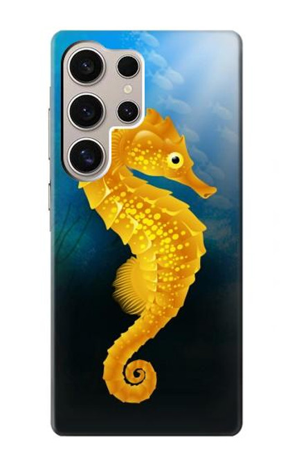 W2444 Seahorse Underwater World Hard Case and Leather Flip Case For Samsung Galaxy S24 Ultra