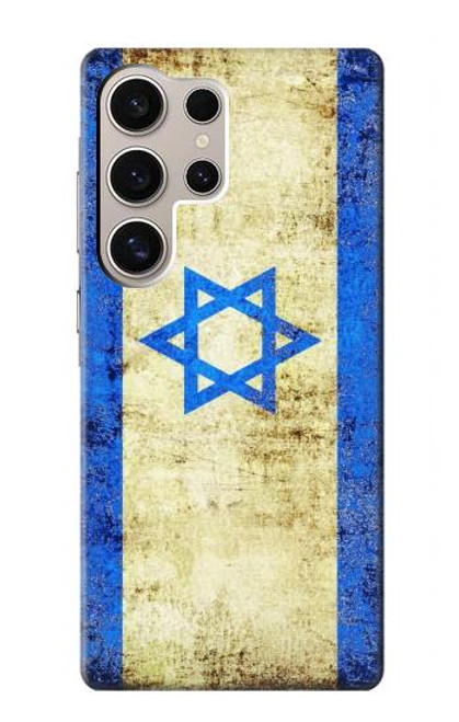 W2614 Israel Old Flag Hard Case and Leather Flip Case For Samsung Galaxy S24 Ultra