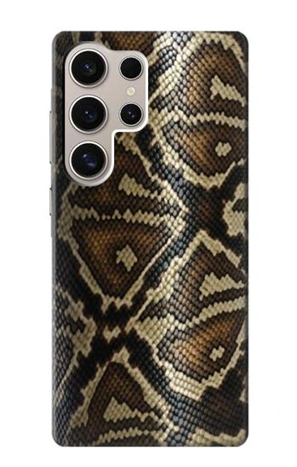 W2712 Anaconda Amazon Snake Skin Graphic Printed Hard Case and Leather Flip Case For Samsung Galaxy S24 Ultra