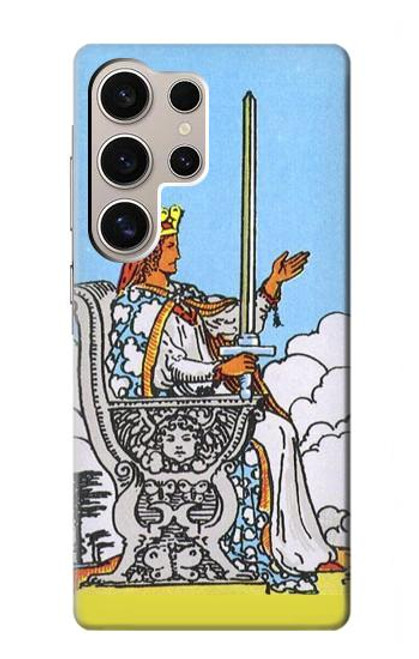 W3068 Tarot Card Queen of Swords Hard Case and Leather Flip Case For Samsung Galaxy S24 Ultra