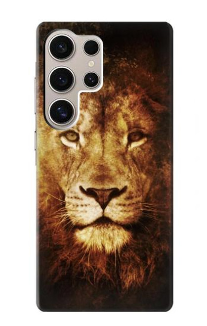 W3182 Lion Hard Case and Leather Flip Case For Samsung Galaxy S24 Ultra