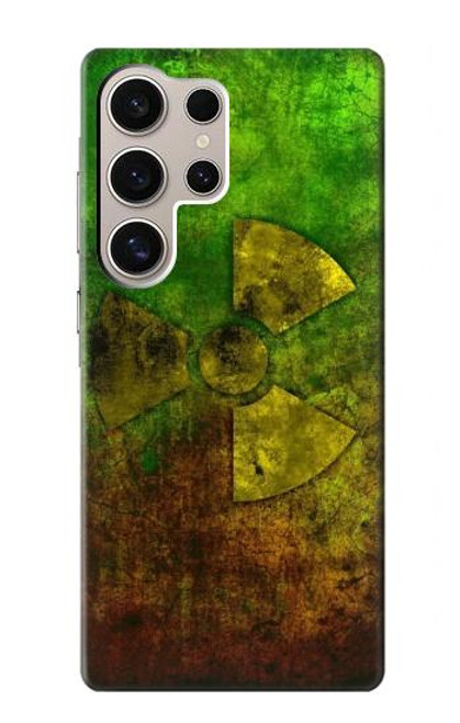 W3202 Radioactive Nuclear Hazard Symbol Hard Case and Leather Flip Case For Samsung Galaxy S24 Ultra