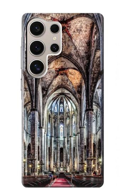 W3210 Santa Maria Del Mar Cathedral Hard Case and Leather Flip Case For Samsung Galaxy S24 Ultra