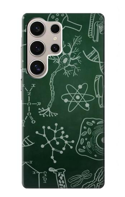 W3211 Science Green Board Hard Case and Leather Flip Case For Samsung Galaxy S24 Ultra