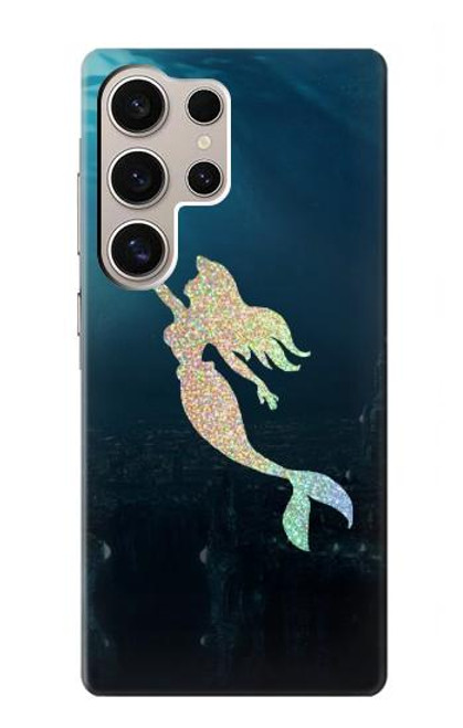 W3250 Mermaid Undersea Hard Case and Leather Flip Case For Samsung Galaxy S24 Ultra