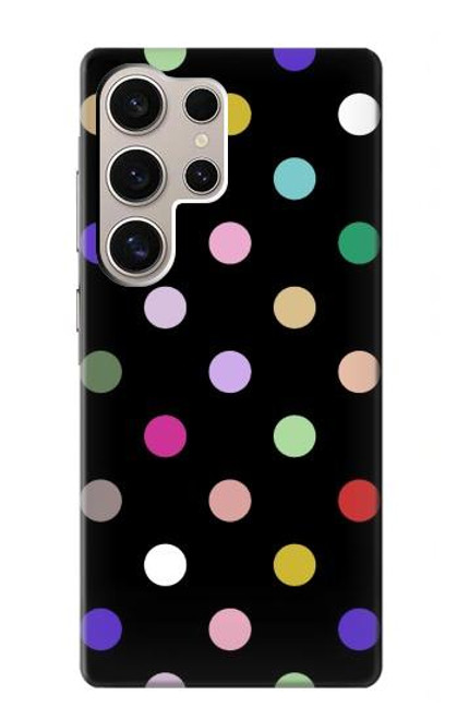 W3532 Colorful Polka Dot Hard Case and Leather Flip Case For Samsung Galaxy S24 Ultra