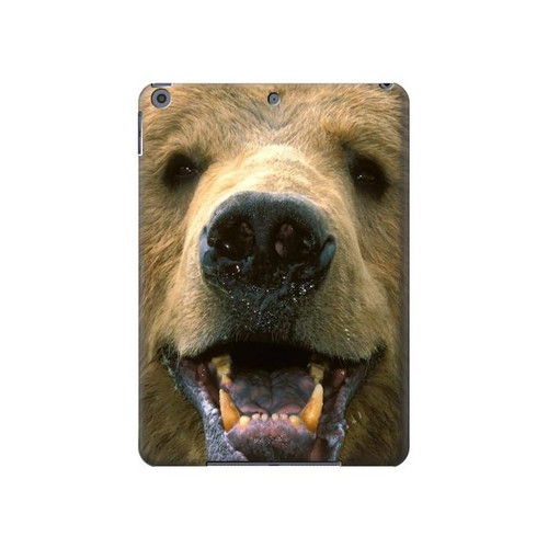 W0840 Grizzly Bear Face Tablet Hard Case For iPad 10.2 (2021,2020,2019), iPad 9 8 7