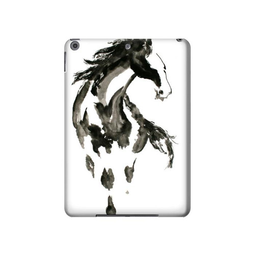 W1031 Horse Paintbrush Tablet Hard Case For iPad 10.2 (2021,2020,2019), iPad 9 8 7