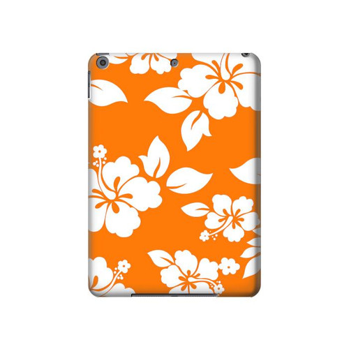 W2245 Hawaiian Hibiscus Orange Pattern Tablet Hard Case For iPad 10.2 (2021,2020,2019), iPad 9 8 7