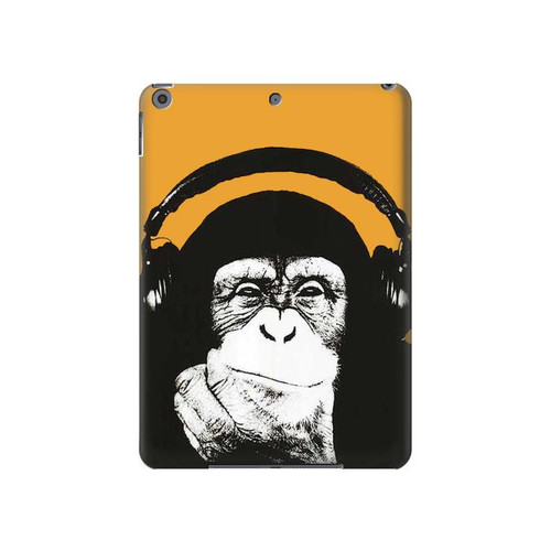 W2324 Funny Monkey with Headphone Pop Music Tablet Hard Case For iPad 10.2 (2021,2020,2019), iPad 9 8 7