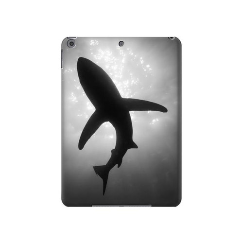 W2367 Shark Monochrome Tablet Hard Case For iPad 10.2 (2021,2020,2019), iPad 9 8 7