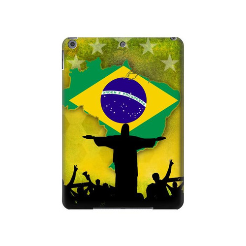 W2981 Brazil Football Soccer Tablet Hard Case For iPad 10.2 (2021,2020,2019), iPad 9 8 7