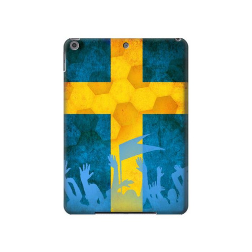 W2990 Sweden Football Soccer Tablet Hard Case For iPad 10.2 (2021,2020,2019), iPad 9 8 7