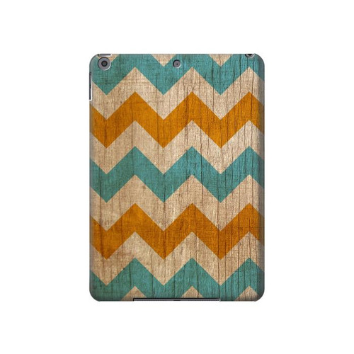 W3033 Vintage Wood Chevron Graphic Printed Tablet Hard Case For iPad 10.2 (2021,2020,2019), iPad 9 8 7