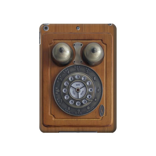 W3146 Antique Wall Retro Dial Phone Tablet Hard Case For iPad 10.2 (2021,2020,2019), iPad 9 8 7