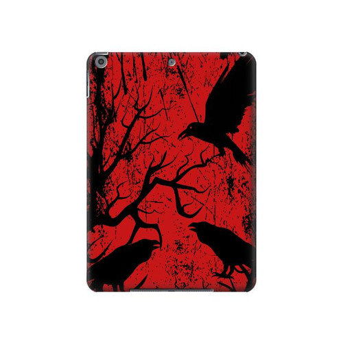 W3325 Crow Black Blood Tree Tablet Hard Case For iPad 10.2 (2021,2020,2019), iPad 9 8 7