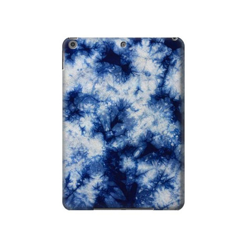 W3439 Fabric Indigo Tie Dye Tablet Hard Case For iPad 10.2 (2021,2020,2019), iPad 9 8 7