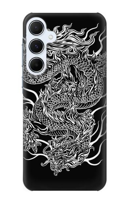 W1943 Dragon Tattoo Hard Case and Leather Flip Case For Samsung Galaxy A55 5G