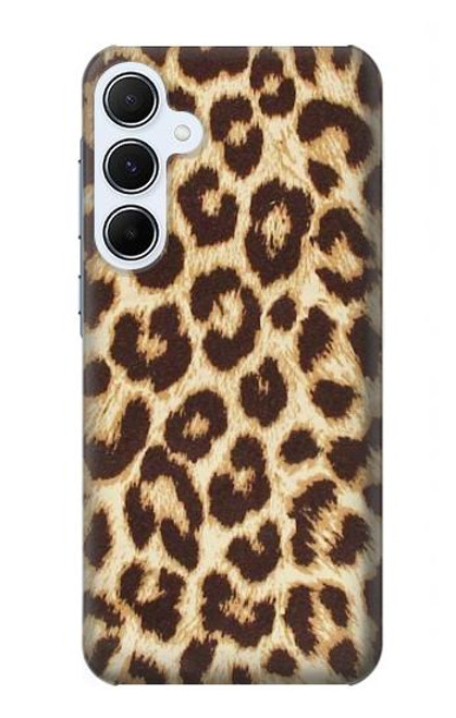 W2204 Leopard Pattern Graphic Printed Hard Case and Leather Flip Case For Samsung Galaxy A55 5G